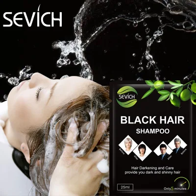 Sevich Anti Grey Color Dark Brown Hair Dye Hair Black Shampoo