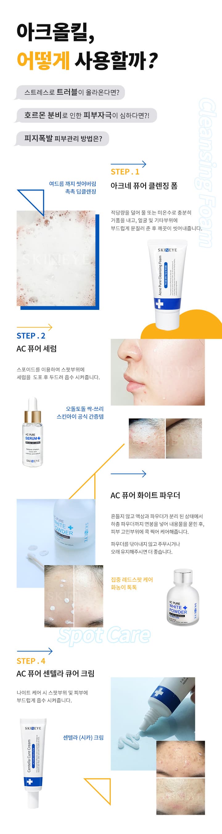 Skineye AC Pure 4 products set