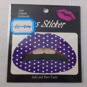 waterproof temporary tattoo lip sticker