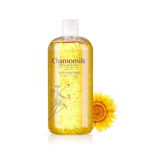 wholesale 500ml Flower petals Rose Jasmine Marigold Chamomile liquid moisturizing body wash skin whitening shower gel oem