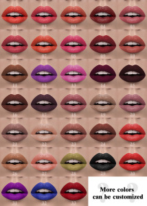 wholesale women private label fashions custom logo vegan  33colors  cosmetics waterproof matte liquid lipstick