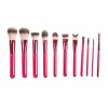 Custom Angled Handle 10pcs Makeup Brush Set
