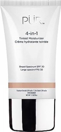 PÜR 4-in-1 Tinted Moisturizer With SPF 20 - Hydrating Face Moisturizer, Prime
