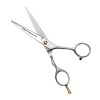 Factory Price Sliver Coated Salon Flat Fully Stainless Steel Hair Cutter Best Barber Sharps & Shears Scissors