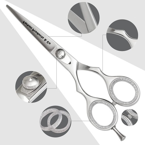 Professional Hair Salon Scissors 6.5 Inch with Sword Blade Barber Scissors Japanese 440C Hair Shears