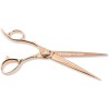 Professional barber hair scissors 5.5/6.0/6.5 9CR 62HRC Hardness cutting / Barber silver shears with Leather case