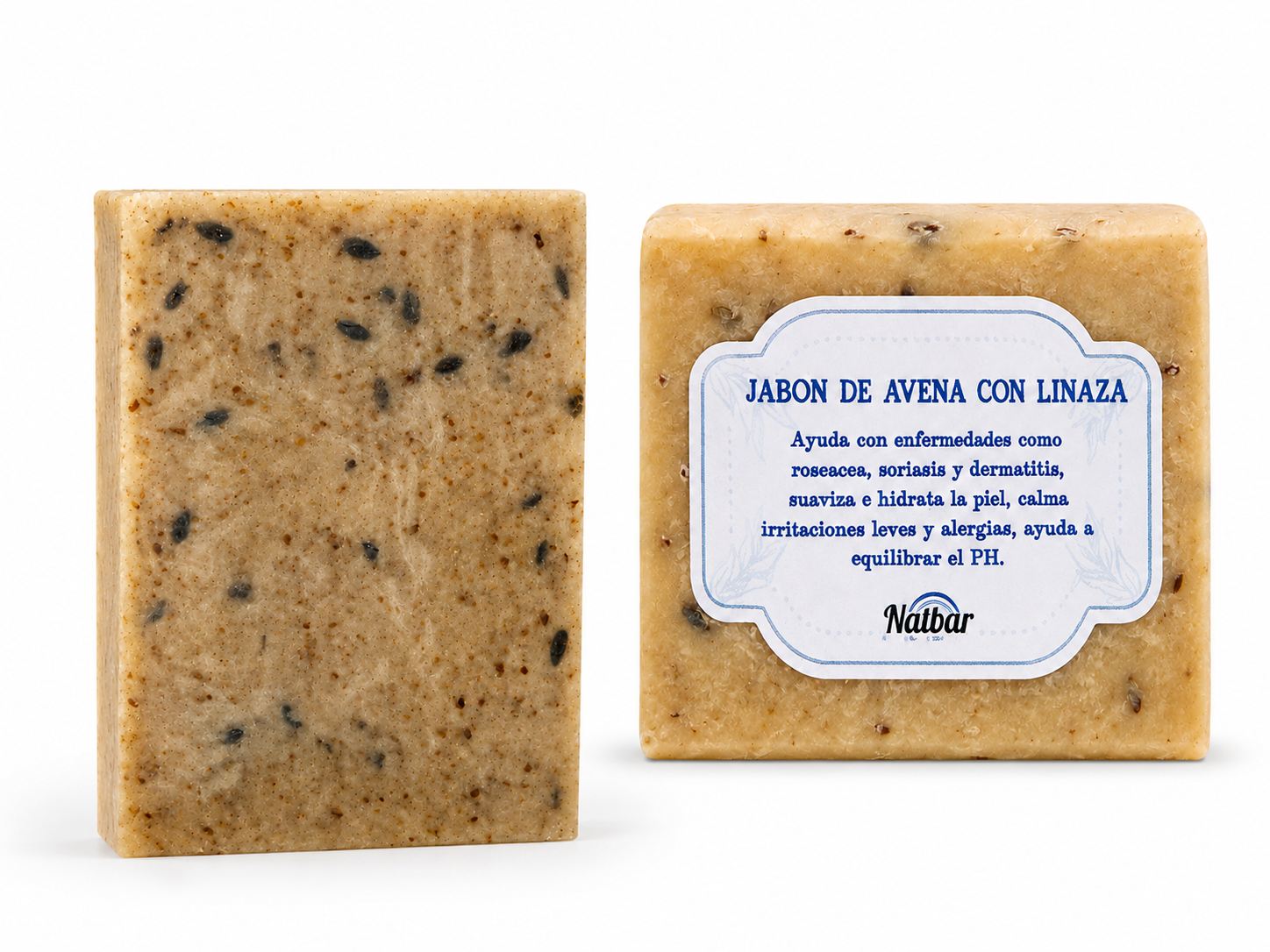 Natbar Oat & Flaxseed Natural Soap