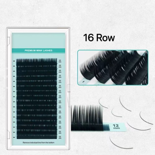Classic Mixed Length 8-15mm Eyelash Extensions 0.05mm C Curl Densely Thicker and Longer Varying Thicknesses for Fuller Look