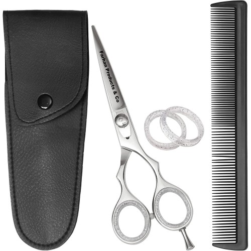 Professional Hair Salon Scissors 6.5 Inch with Sword Blade Barber Scissors Japanese 440C Hair Shears