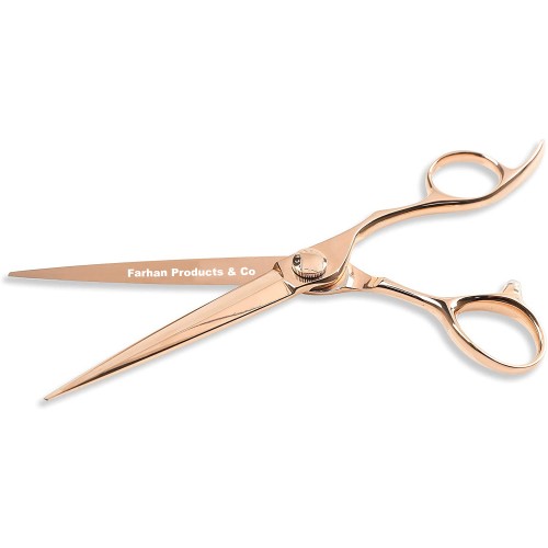 Professional barber hair scissors 5.5/6.0/6.5 9CR 62HRC Hardness cutting / Barber silver shears with Leather case