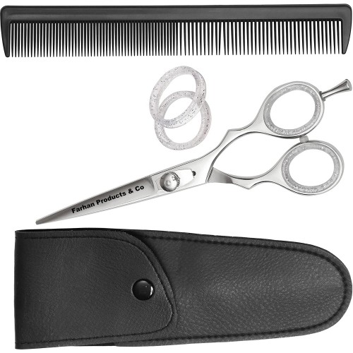 Professional Hair Salon Scissors 6.5 Inch with Sword Blade Barber Scissors Japanese 440C Hair Shears
