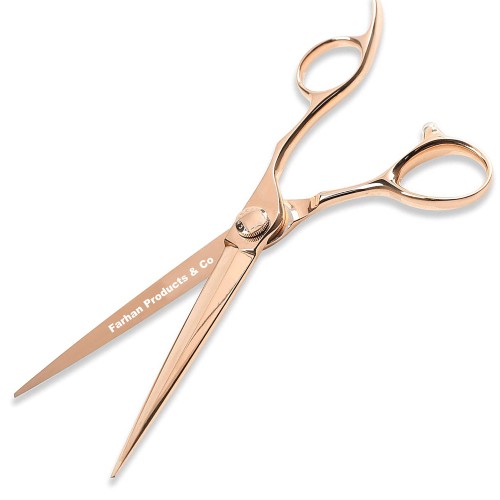 Professional barber hair scissors 5.5/6.0/6.5 9CR 62HRC Hardness cutting / Barber silver shears with Leather case