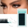 Classic Mixed Length 8-15mm Eyelash Extensions 0.05mm C Curl Densely Thicker and Longer Varying Thicknesses for Fuller Look