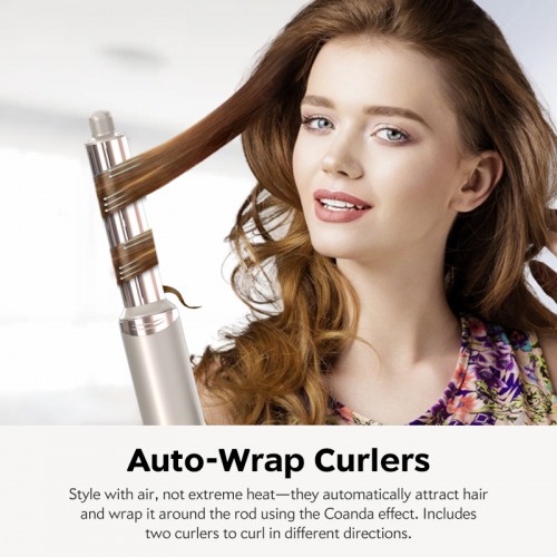 Revolutionary 8-in-1 Hair Styler: High-Speed Dryer Brush with Auto-Wrap Curlers for Effortless Beauty