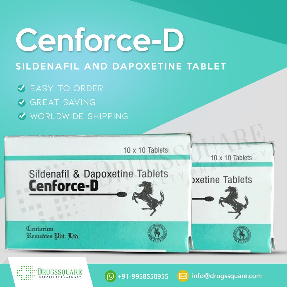 Cenforce D Tablet Price (Sildenafil Citrate and Dapoxetine)