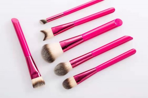 Custom Angled Handle 10pcs Makeup Brush Set