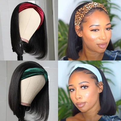 100% Raw Virgin Brazilian Headband Wig Human Hair Vendors