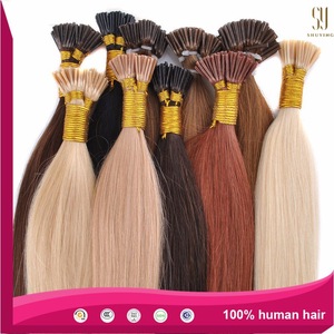 2015 top sale prebonded hair extension, cheap remy i tip hair extensions in stock