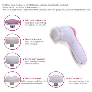 5 IN 1 multifunction electric cleaner face facial cleaning brush for skin care