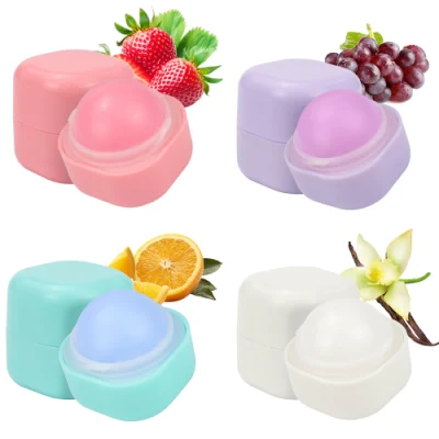 Ball Shape Nourishing Customized Moisturizing Fruit Flavor Lip Balm