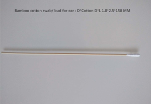 Bamboo cotton swab/ bud with different size and styles