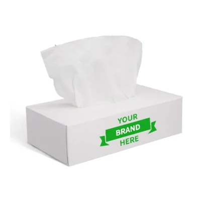 Custom 100% Virgin Bamboo Pulp 2 Ply Facial Tissue with Wholesale Price for Home