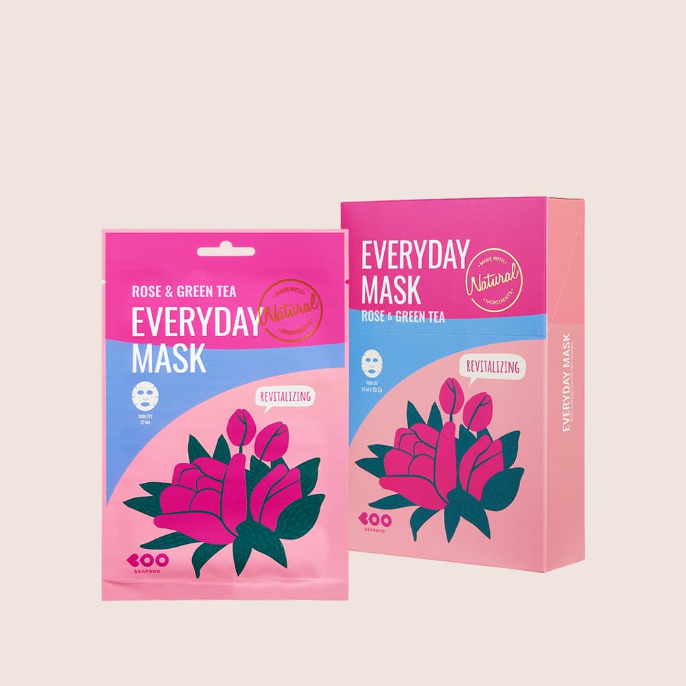 DEARBOO ROSE & GREEN TEA EVERYDAY MASK