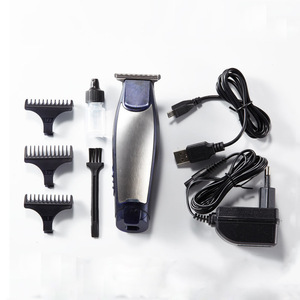 Dual charging ways cordless barber use engrave mini rechargeable electric bald hair trimmer