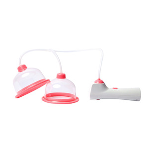Electric Breast Dual Cups enhancer care Massager Bigger breast vibrator stimulate breast erect the prolapsed chest Female