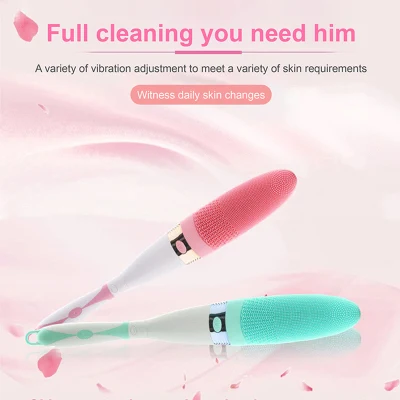 Electric Long-Handled Bath Brush Rechargeable Silicone Bath Brush Bath Massager Electric Brush