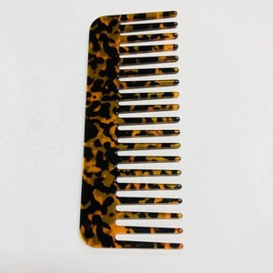 Excellent quality manufacturer custom logo cellulose acetate combs for lady