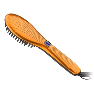 Fast Heating Hair Straightener Brush with LCD Display