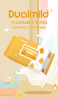 Flushable Toilet Wet Wipes RO Pure Water Quick Dispersible Toilet Wet Wipes