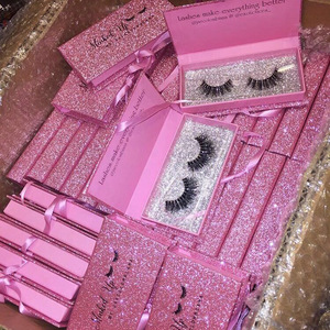 Free Eyelash Samples High Quality False Eyelashes Manufacturer And Custom My Brand Empty Lash Packaging Boxes