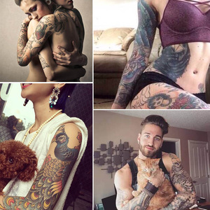 Full Arm Art Sticker Tattoos Hand Tattoo Designs For Men