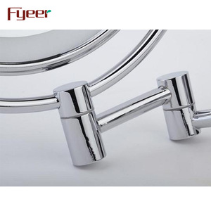 Fyeer Ultra Thin Wall Mounted Foldable Led Bathroom Makeup Mirror