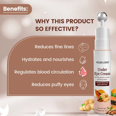 Gentle and Soothing Fades Fine Lines Firm Skin Whitening Eye Cream