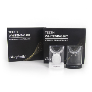 GlorySmile Wholesale PAP gel , non peroxide  Teeth Whitening Gel Wireless Rechargeable LED light Teeth Whitener Kit