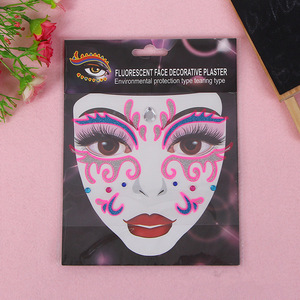 Halloween Party decoration Waterproof Multipurpose Face mask tattoo