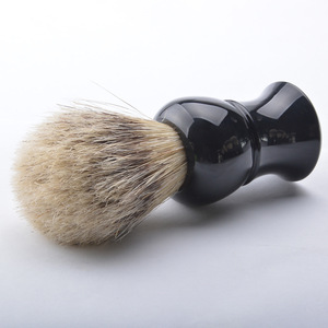 High Quality Hot Sale Resin Handle Shaving Brush Pure Badger Hair Shaving Brush Resin Shaving Razor Brush