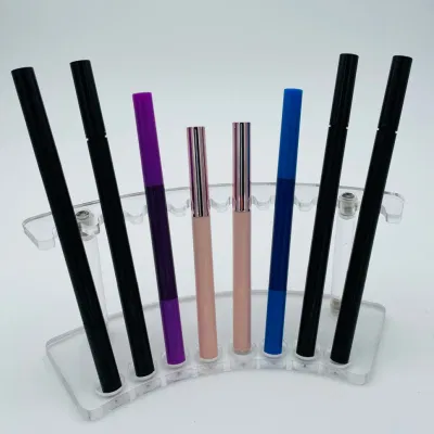 Hot Sales Transparent Round Plastic Lip Gloss Pencil Packaging for Make up