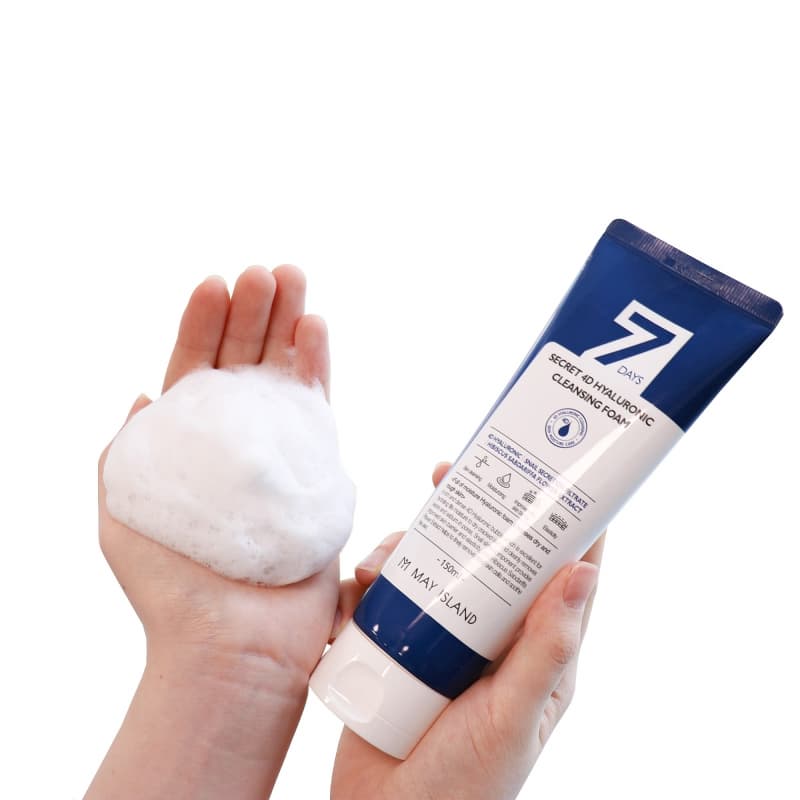 [MAY ISLAND] 7DAYS SECRET 4D HYALURONIC CLEANSING FOAM 30ml / 150ml