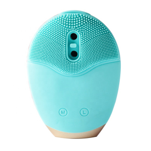 mini silicone face brush sonic face brush facial cleansing portable electric facial cleansing brush