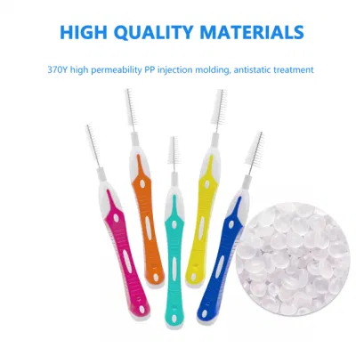 OEM Portable Dental Nylon Filament Interdental Brush for Teeth Cleaning