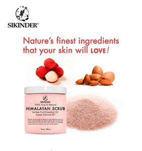 Oem/ODM custom private label himalayan salt  body facial scrub