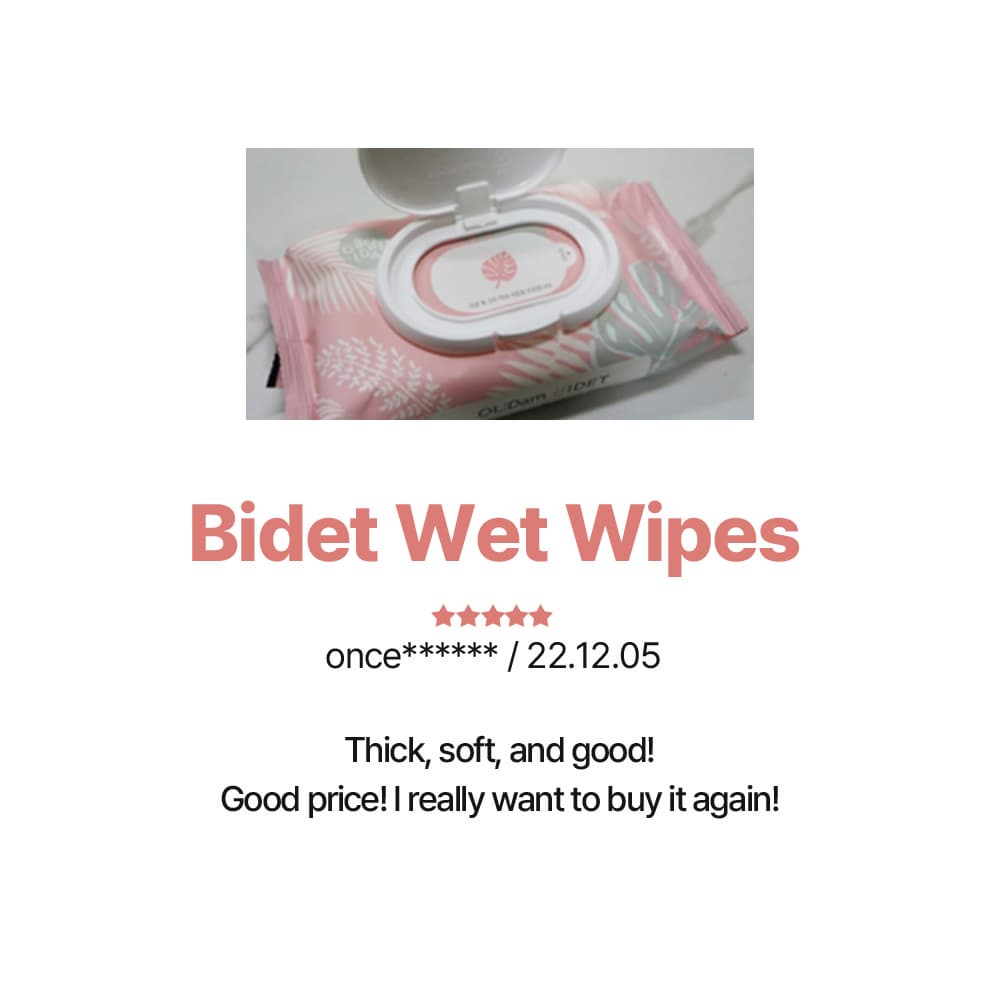 Oldam Flushable Bidet Original Wet Wipes