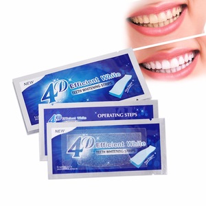 Oral Hygiene 4D Dry Teeth Whitening Strips Tooth Bleaching Strips