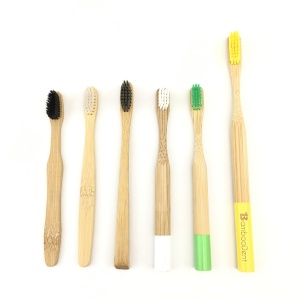 painted bamboo toothbrush 100% biodegradable  bamboo toothbrush case