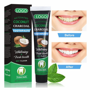 Private label charcoal teeth fresh whitening all natural toothpaste
