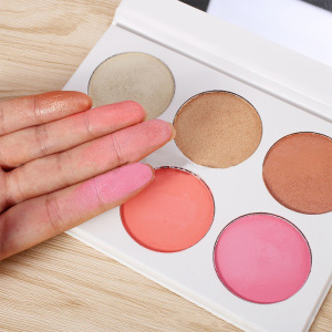Private Label Custom Highlighter Cheek Blusher Powder Soft Delicate Makeup Blush 6 Colors Face Blush Palette